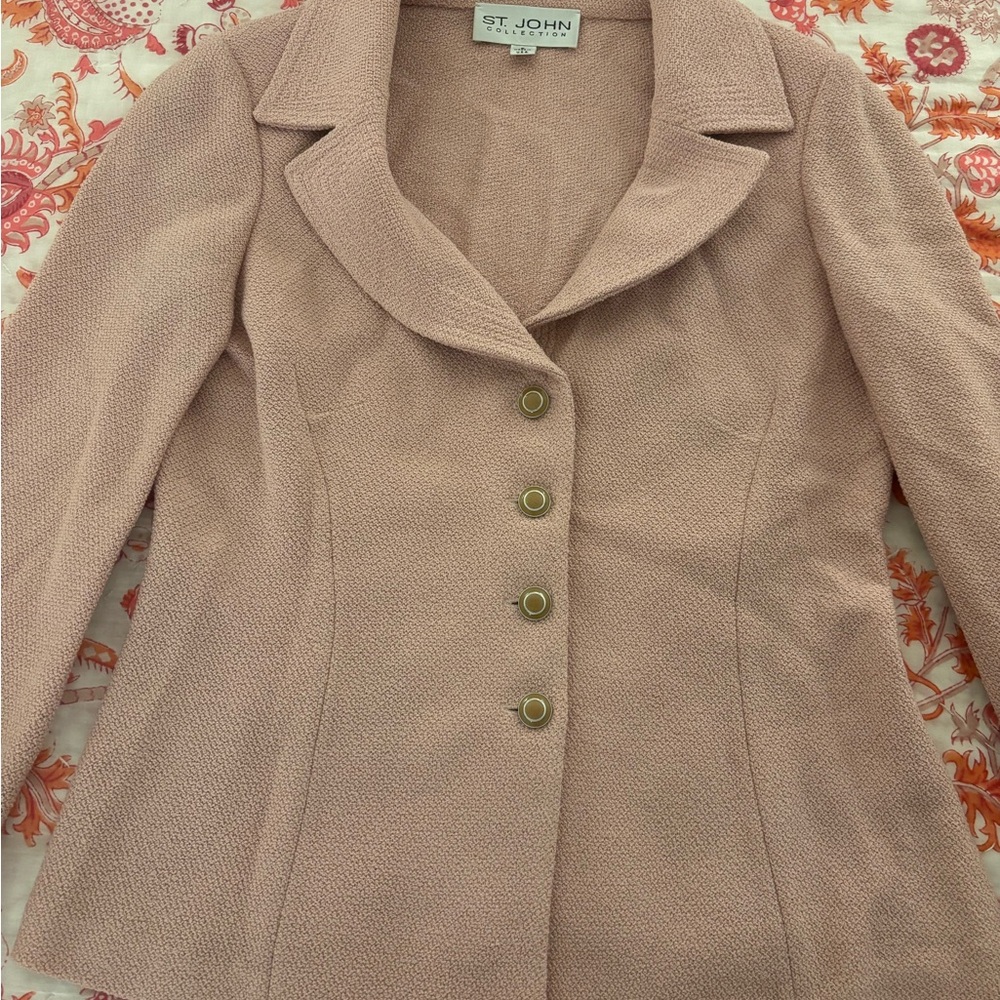 St. John Blush Pink Blazer